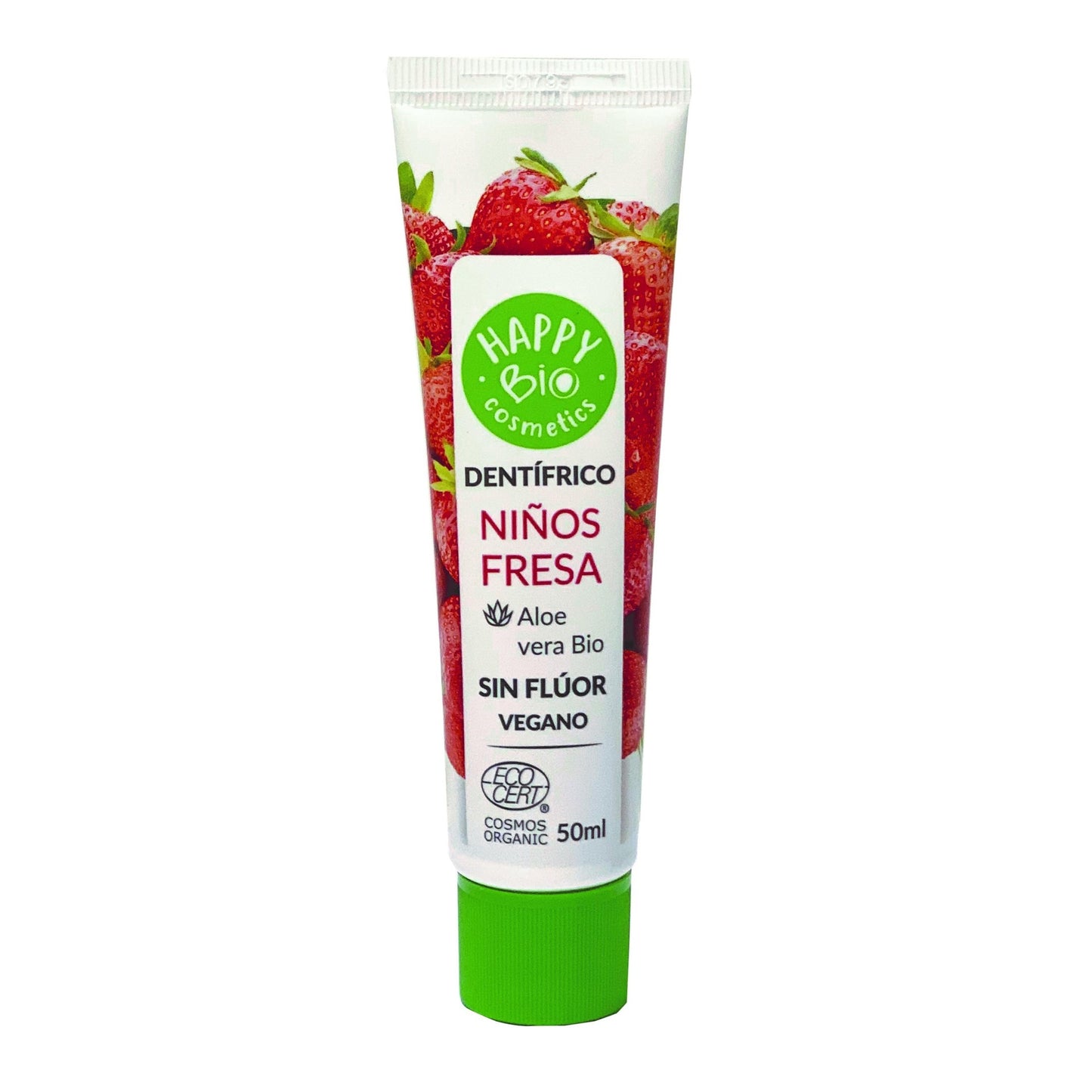 Dentifricio per bambini alla fragola senza fluoro HappyBio 50 ml