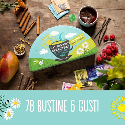 Geschenkbox mit Bio-Kräutertees und -Tees Cupper 78 Beutel