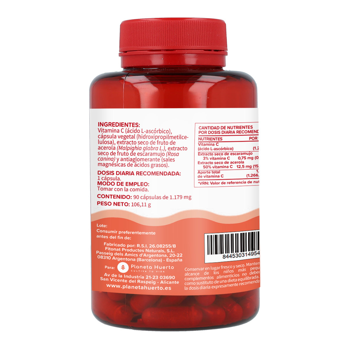Vitamina C 1000 mg Planeta Huerto 90 capsule vegetali