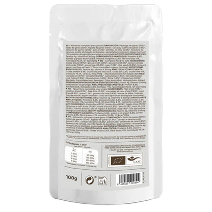 Barf-Nassfutter für Katzen Zarpitas de amor BIO (Gans) Puromenu 100 g