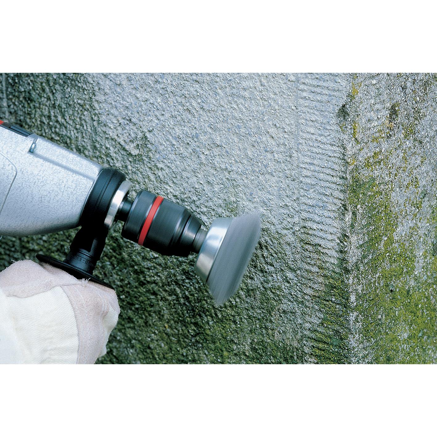 Metalowa szczotka stożkowa do wiertarki z trzpieniem sześciokątnym 1/4" (6,35 mm) Ø 75 mm