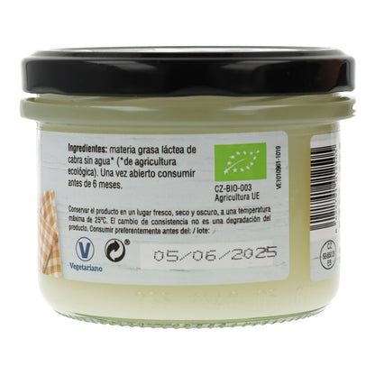 Ghee Bio de chèvre Beurre clarifié Vegetalia 220 ml