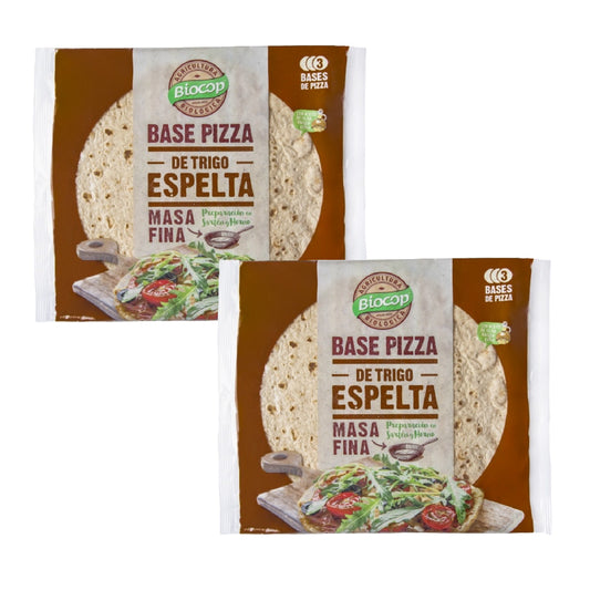 2er-Packung Biocop Dinkel-Pizzaböden (3 Stück) 390 g