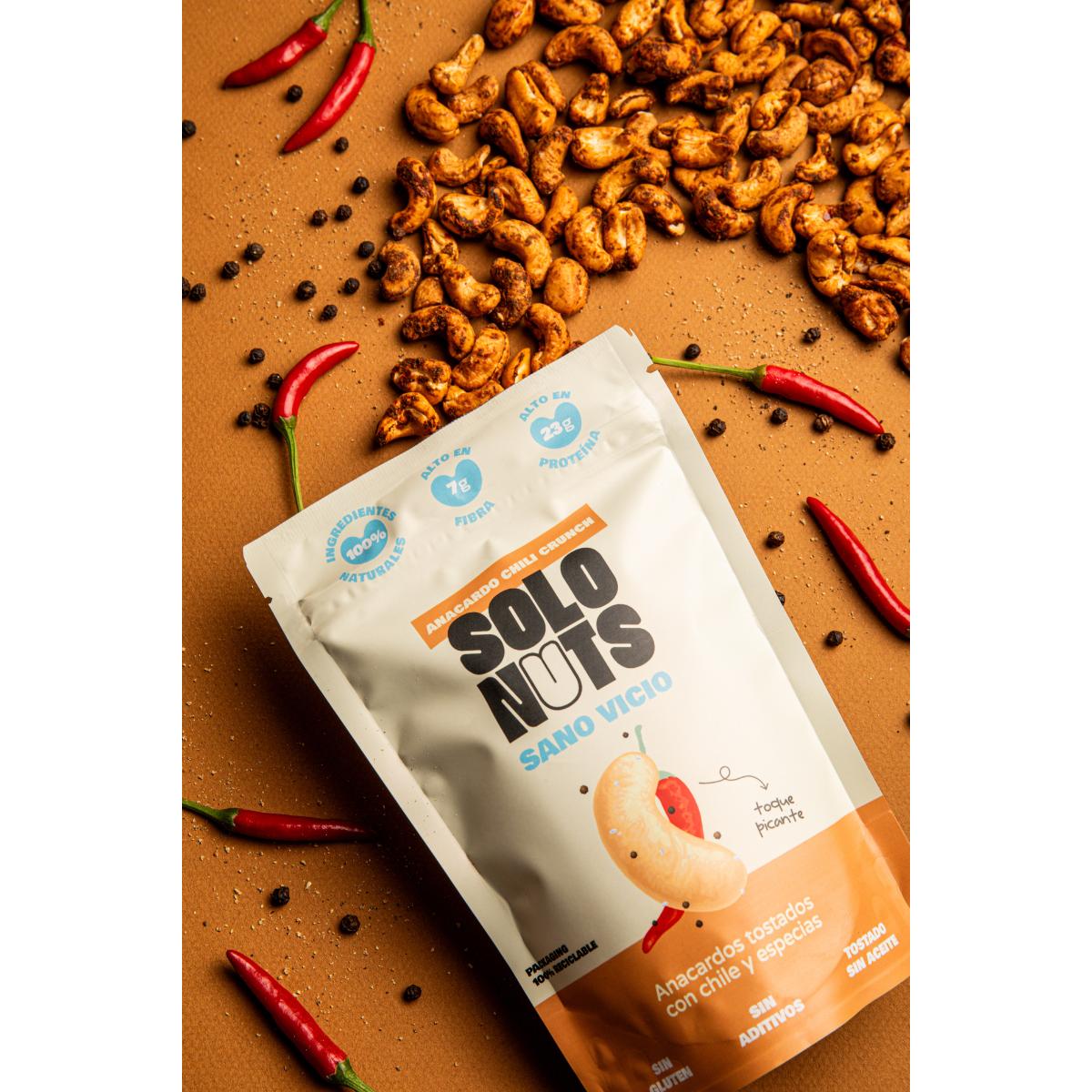 Solo Nuts Scharfe geröstete Cashewnüsse 130 g