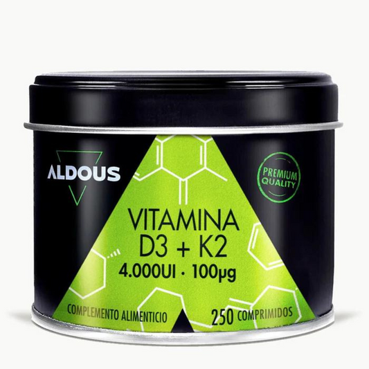 Vitamine D3 + K2 Aldous 250 comprimés