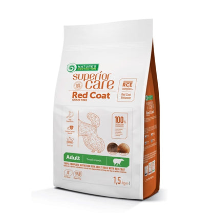 Nature's Protection Red Dog Karma bezzbożowa dla dorosłych psów małych ras, jagnięcina 1,5 kg