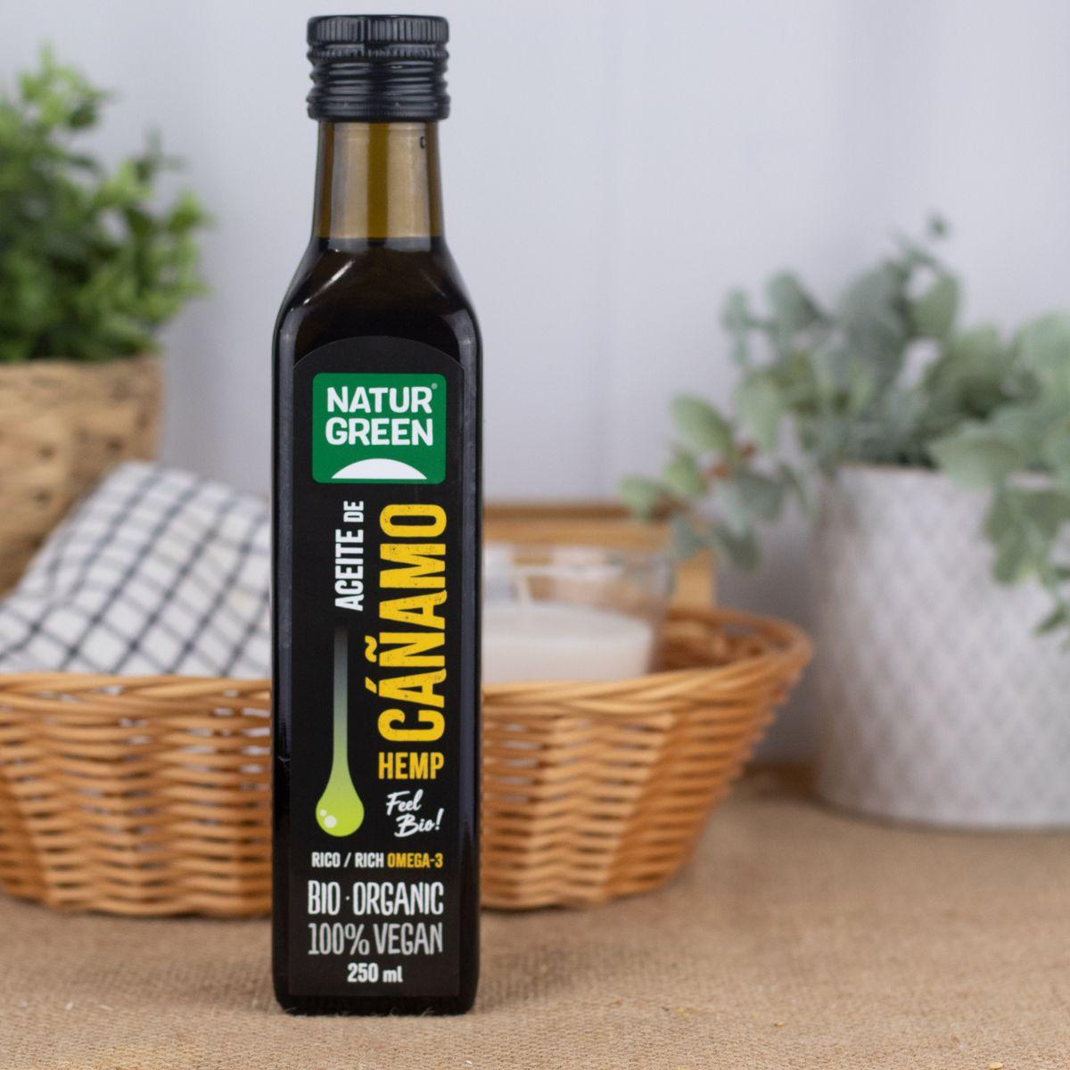 Huile de chanvre bio, NaturGreen 250 ml