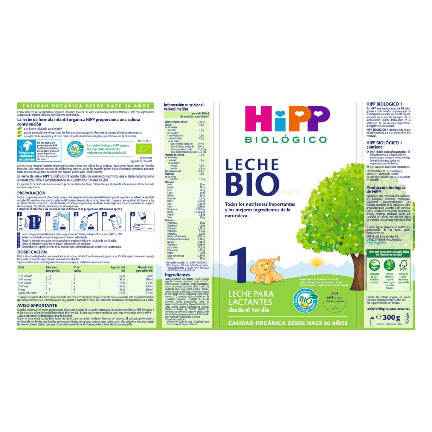 2er-Pack Anfangsmilch 1 bio 0-6 Monate HiPP 300 g