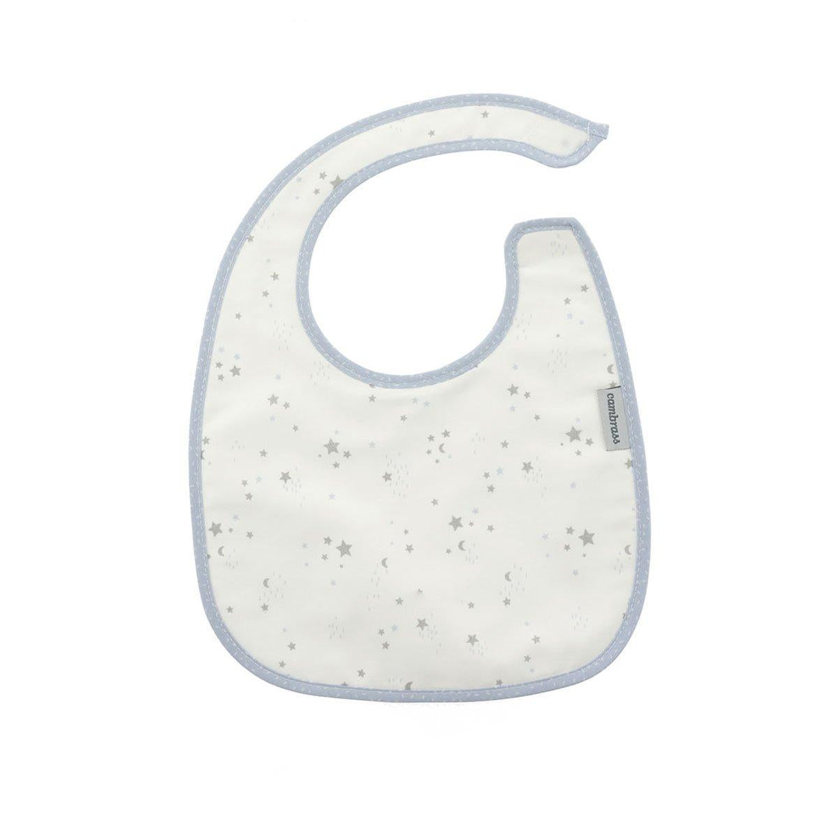 Square bib with Velcro, light blue, 20x26 cm. Colour: pink