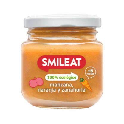 Confezione vasetti di frutta +6 mesi Smileat 5 pezzi da 130 g