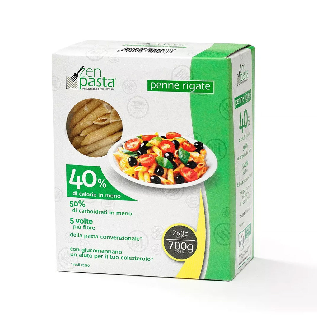 Penne Rigate mit Konjak und Grieß, 40 % weniger Kalorien, 260 g