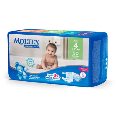 Pieluchy Moltex Premium Comfort T4 (9–15 kg) 50 szt.