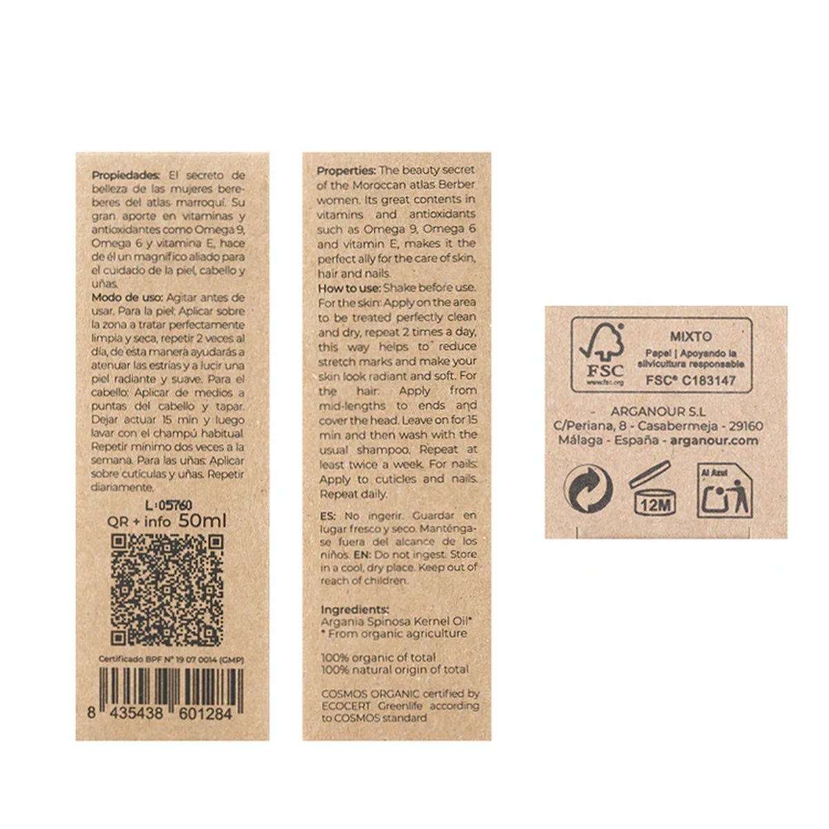 Arganolie BIO 100% Arganour 50 ml