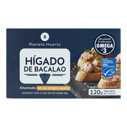 Zestaw 12x Wątróbka z dorsza w oleju Planeta Huerto 120 g