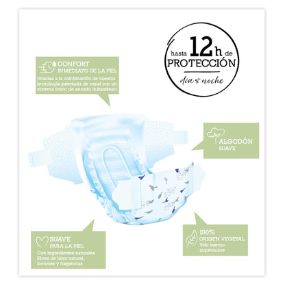 Pieluchy Moltex Pure & Nature T6 (17-28 kg), 35 szt.