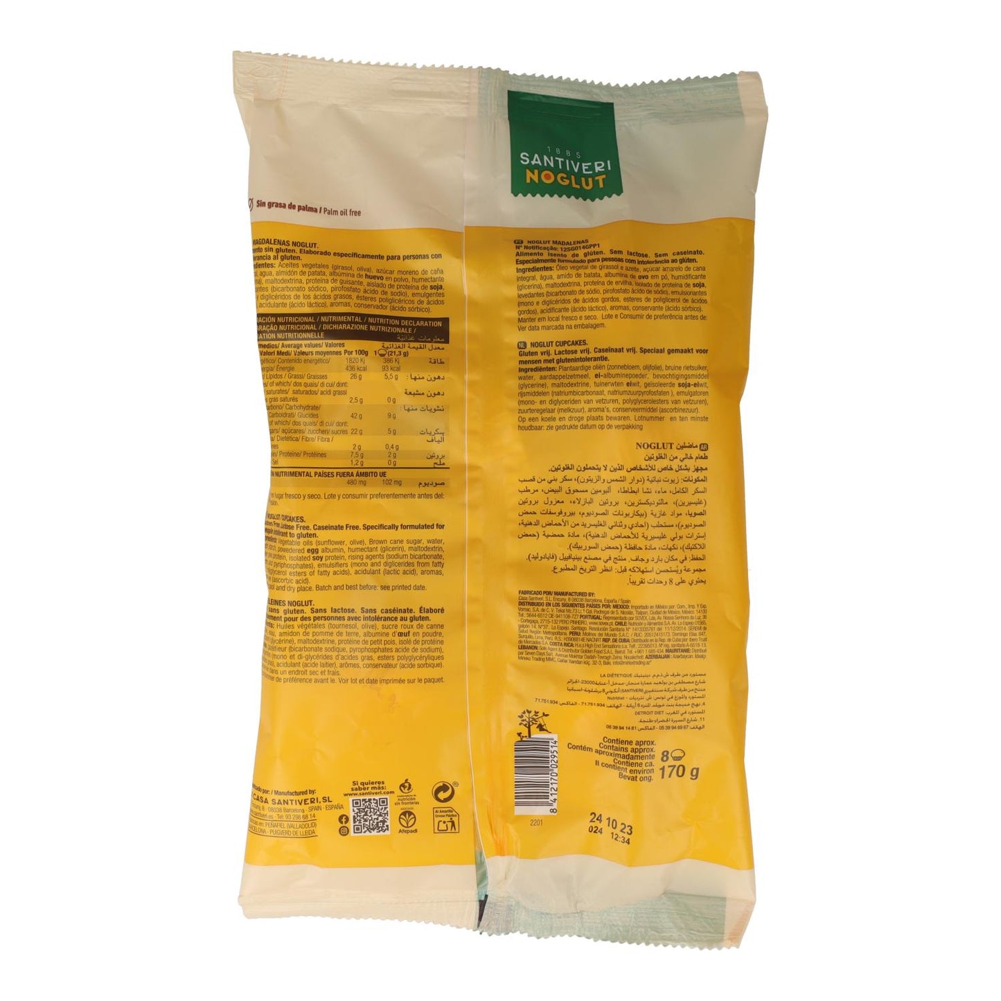 Glutenfreie Muffins Santiveri Noglut 170 g