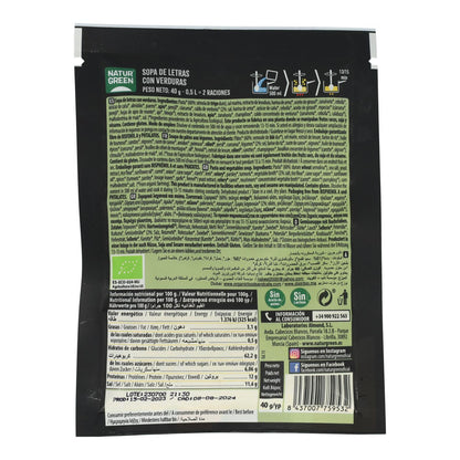 Naturgreen Bio-Gemüse-Alphabetsuppe, 40g