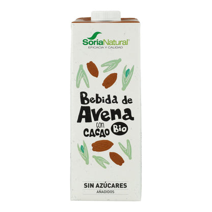 Confezione da 6 bevande all'avena con cacao BIO Soria Natural  1 L