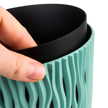 Vaso Duna con inserto turchese D 16 x 14