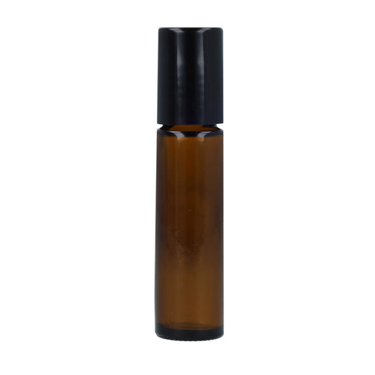 Amber glass roll-on container, 10 ml. Camassia