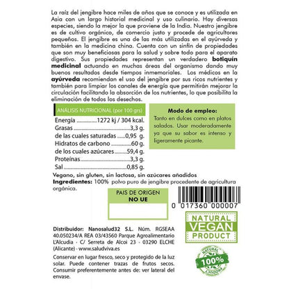 Ingwerpulver Salud Viva 50 g