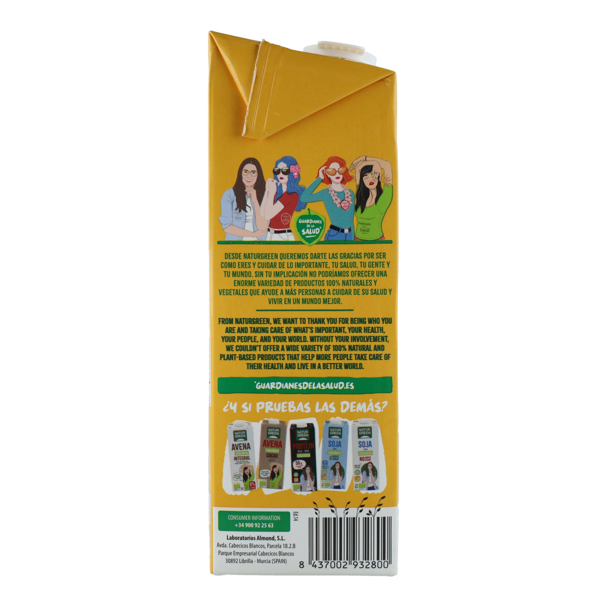 Boisson à l'avoine sans sucres ajoutés Bio NaturGreen 1 L