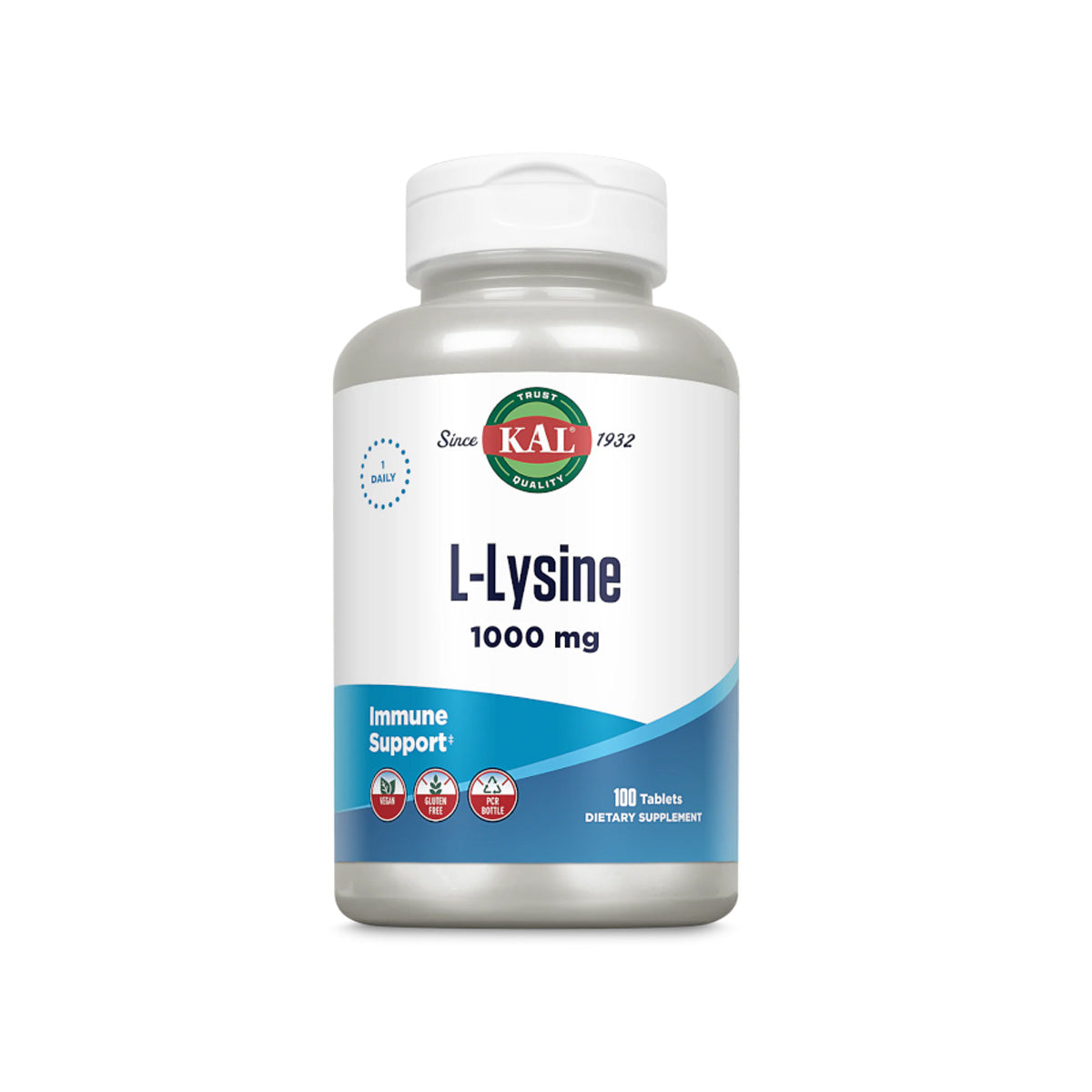 L-Lysine 1000 mg, Kal, 100 comprimés