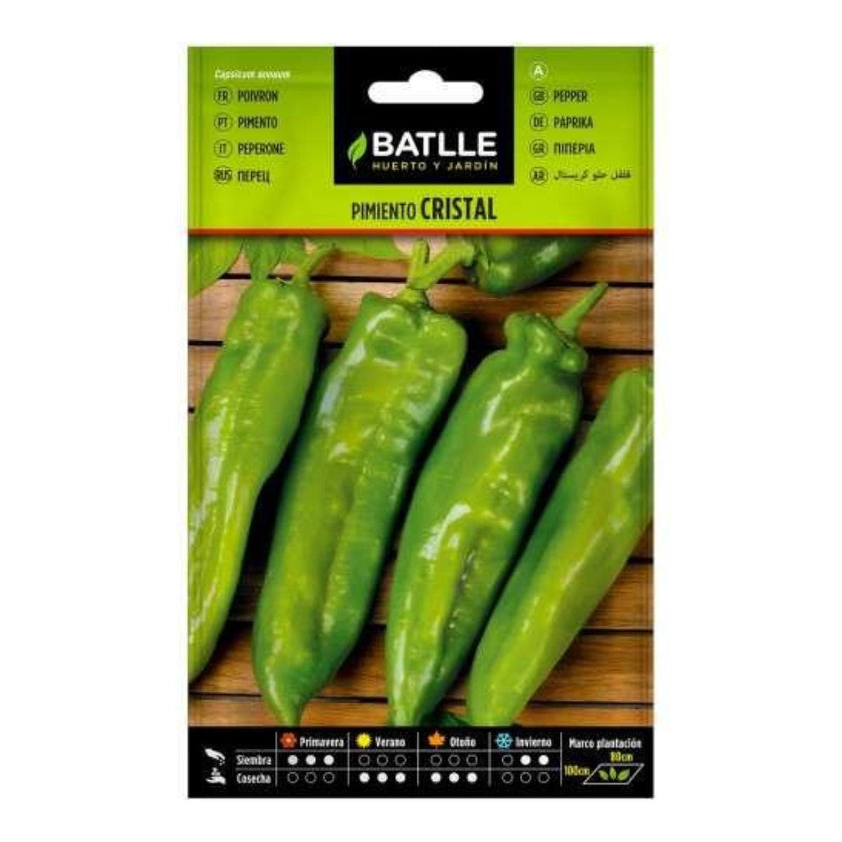 Graines de poivron Cristal Batlle