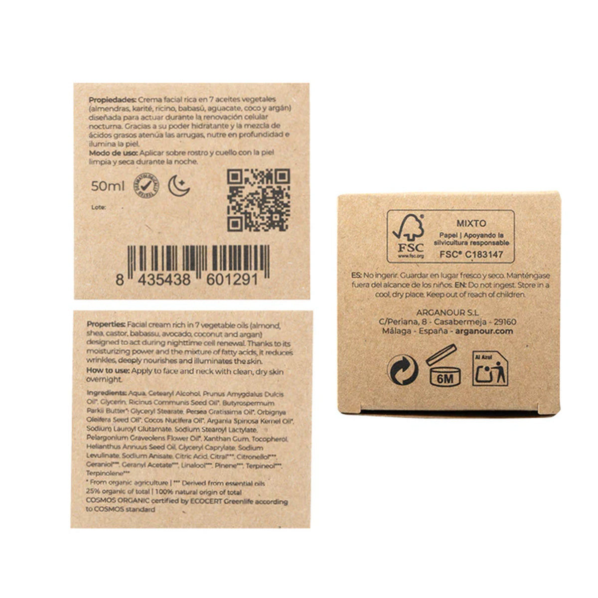 Argan-Nachtcreme Arganour BIO 50 ml