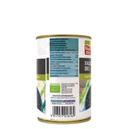 La Finestra Sul Cielo schwarze Bohnen aus der Dose 400g