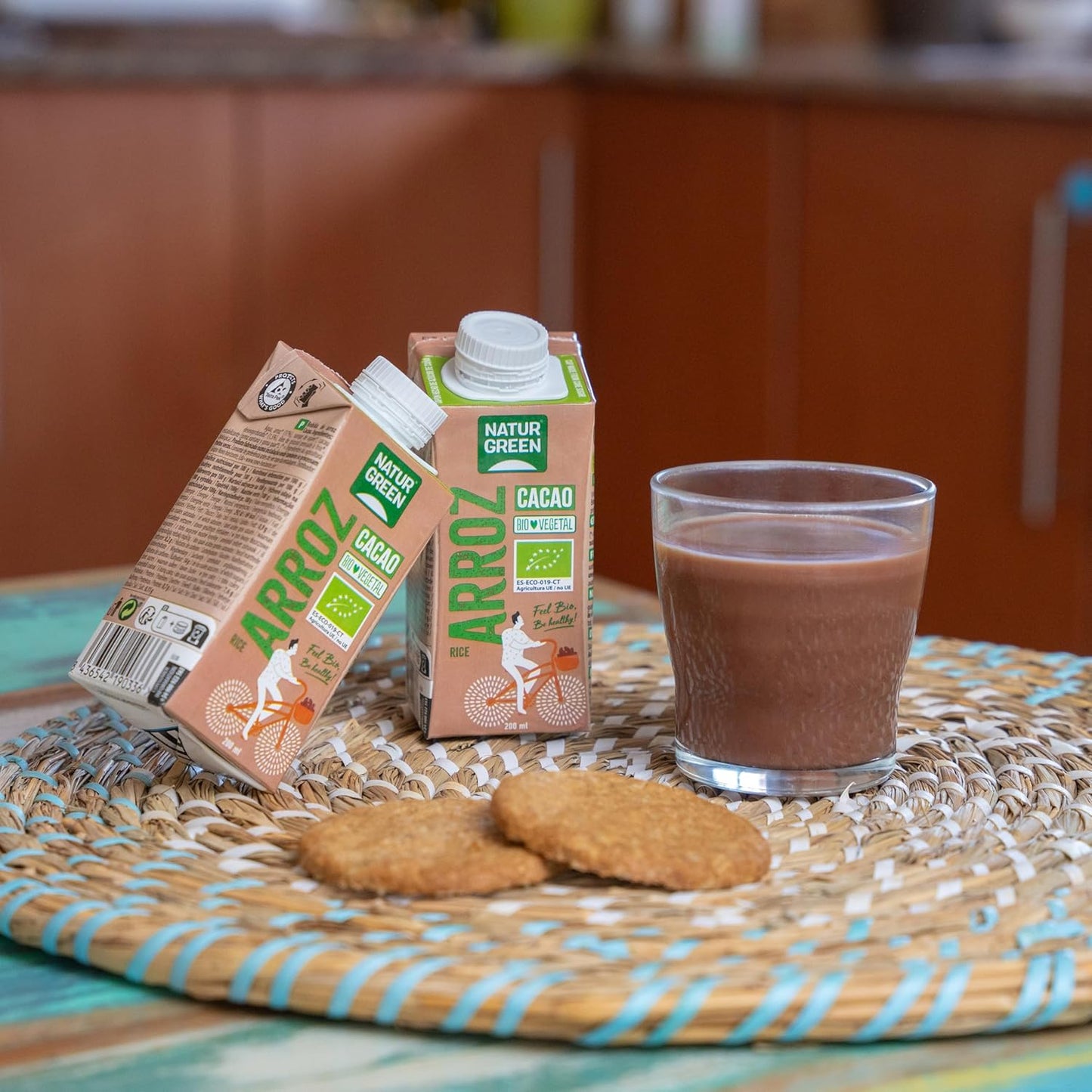 NaturGreen ekologisk ris- och kakaodryck 200 ml