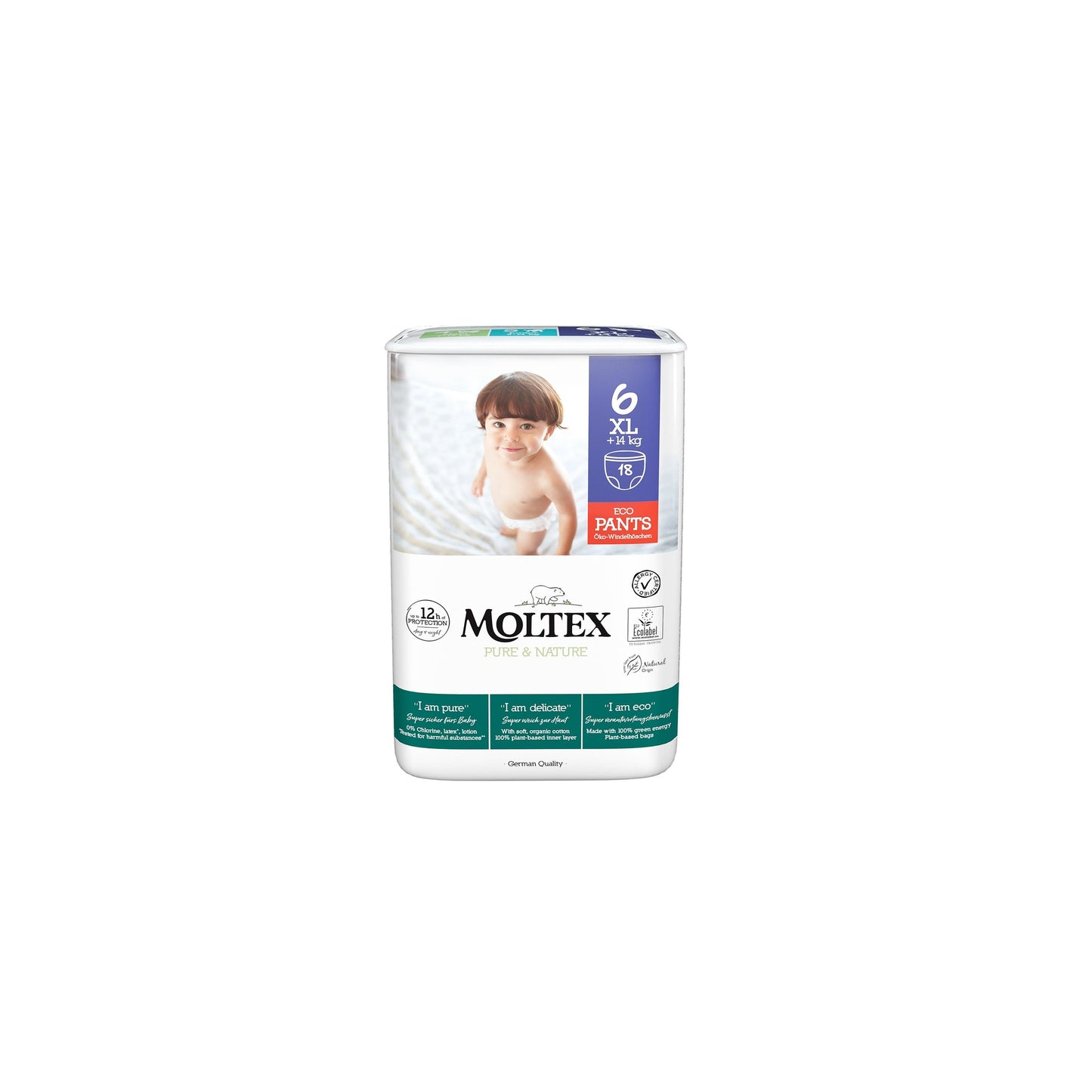 SPECIALE AANBIEDING Moltex Pure & Nature T6 (+14 kg) luiers, 36 stuks