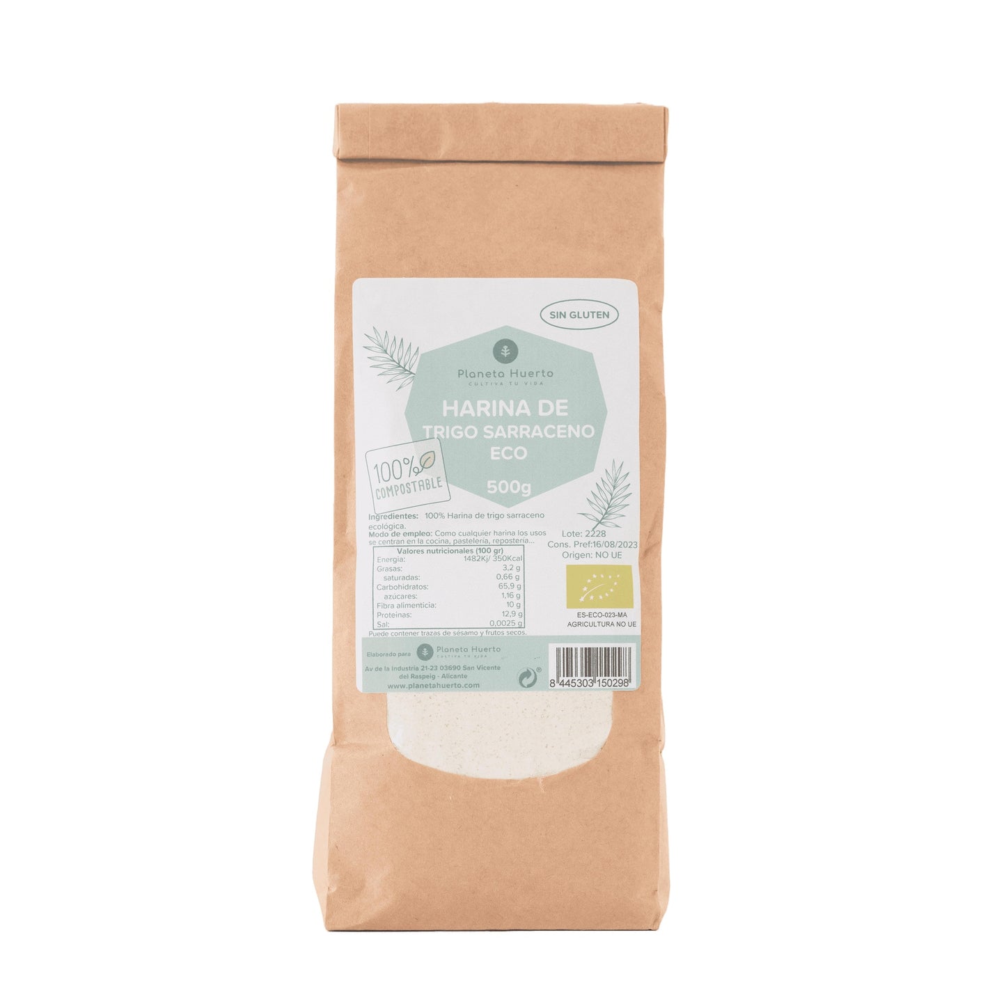 Glutenvrij boekweitmeel ECO Planeta Huerto 1 kg