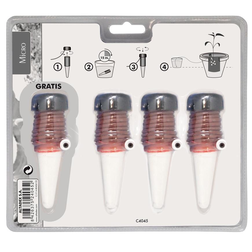 Keramische irrigatiekegels voor bloempotten 4 stuks Aquacontrol