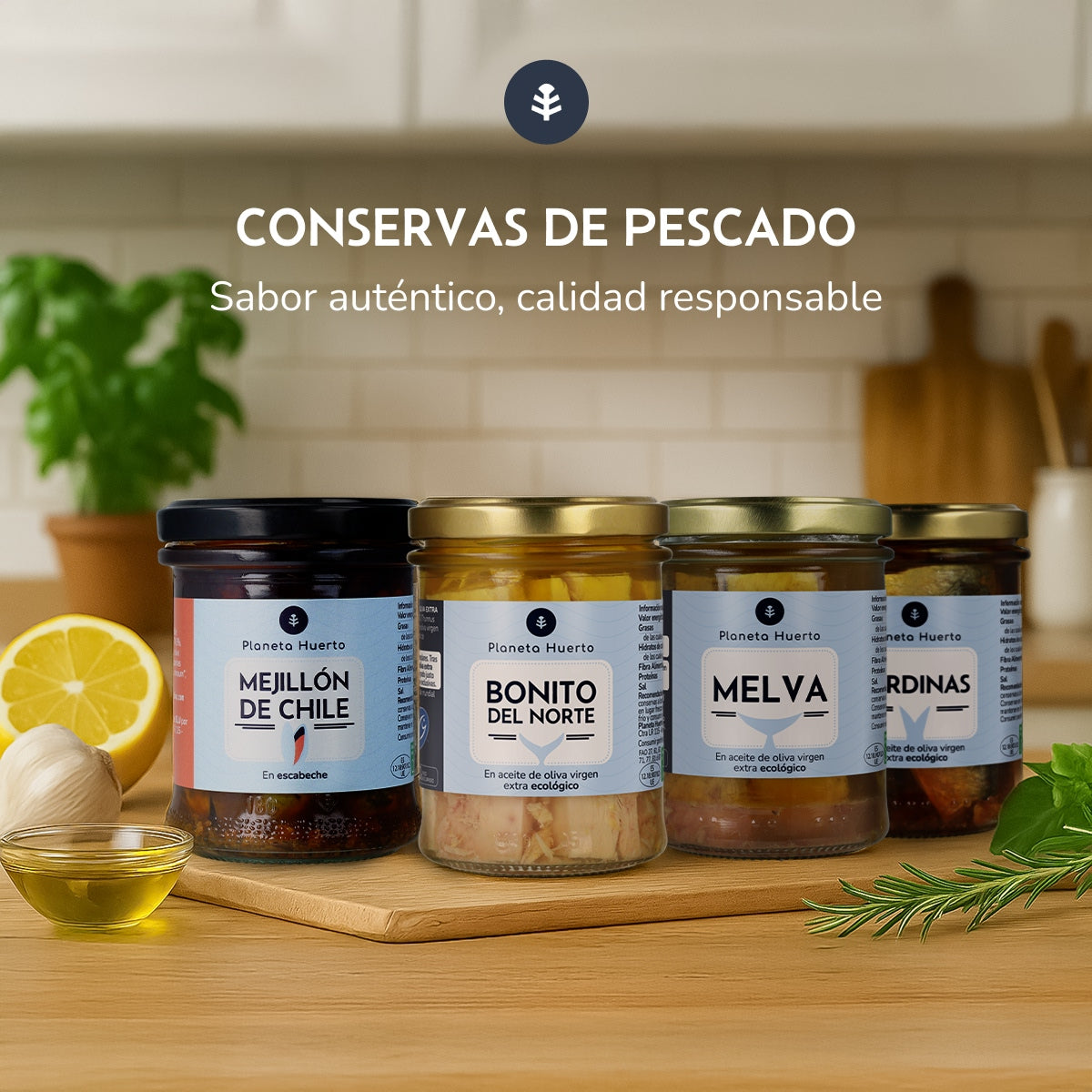 Packung 6x Sardinen in Olivenöl ECO Planeta Huerto 190 gr
