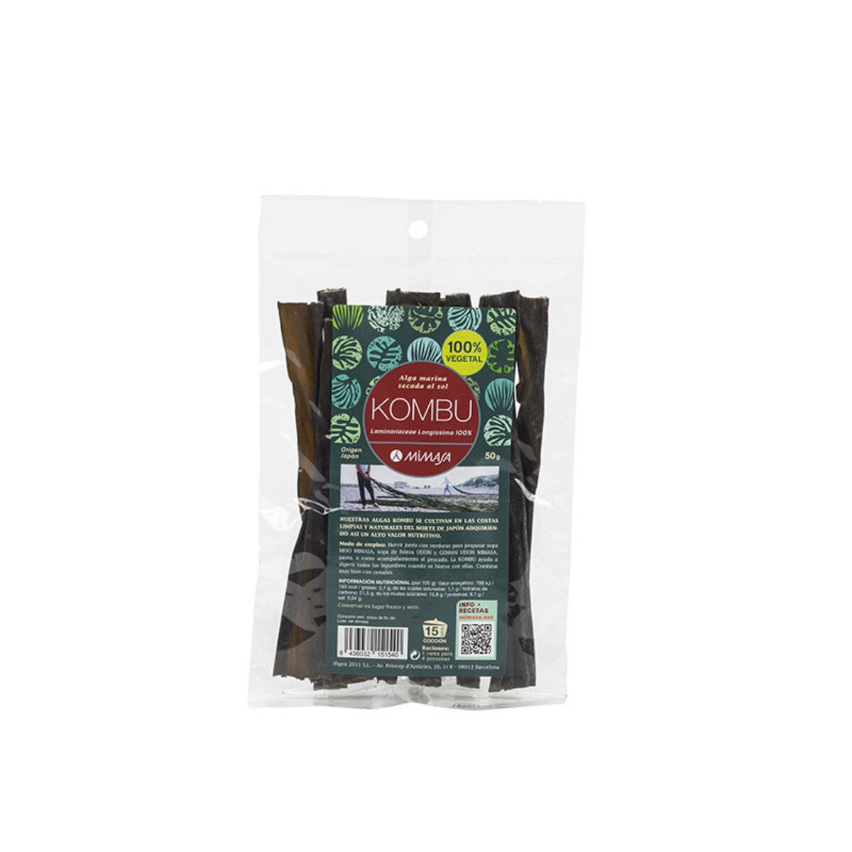 Kombu d'origine japonaise MIMASA 50 g