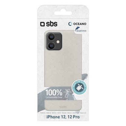 Custodia ecologica per iPhone12 / iPhone 12 Pro, bianca SBS