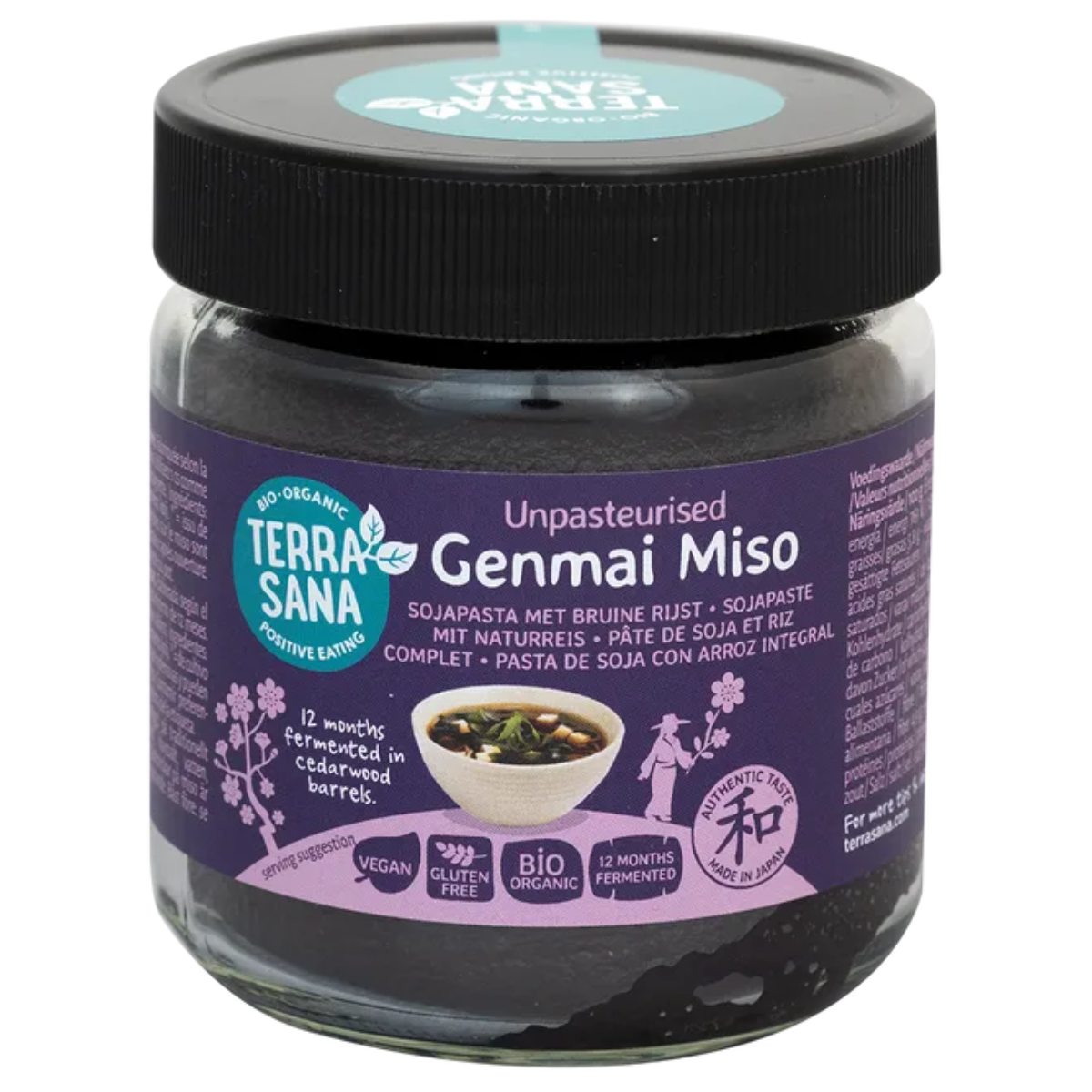 Genmai miso BIO opastöriserad Terrasana, 350 g