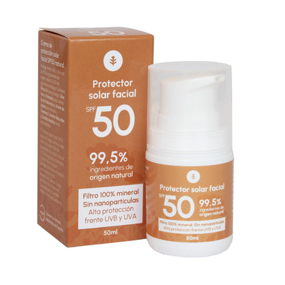 100 % mineralisk solkräm för ansiktet SPF50 Planeta Huerto 50 ml