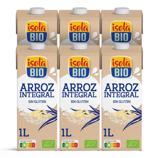 6er-Packung Isola Bio-Brauner-Reis-Drink 1L