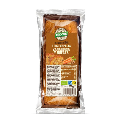 Ciastko pszeniczne z mąki orkiszowej z marchewką i orzechami Biocop 250 g