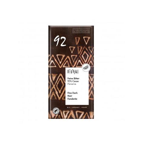 Vivani Organic Panama 92% Dark Chocolate with Coconut Sugar 80 g