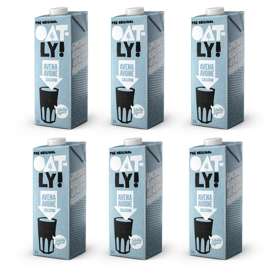 6er-Packung Calcium-Haferdrink, Oatly, 1 l
