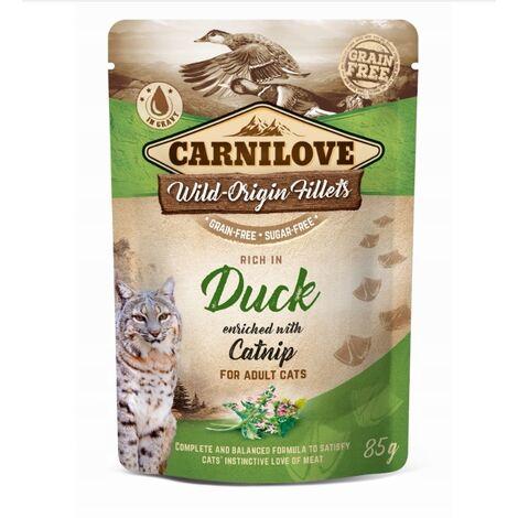 Carnilove Cat Pouch Canard 85 g Nourriture humide pour chats sans céréales