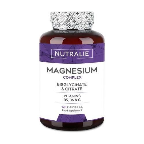 Nutralie Magnesium with Bisglycinate and Citrate 120 capsules
