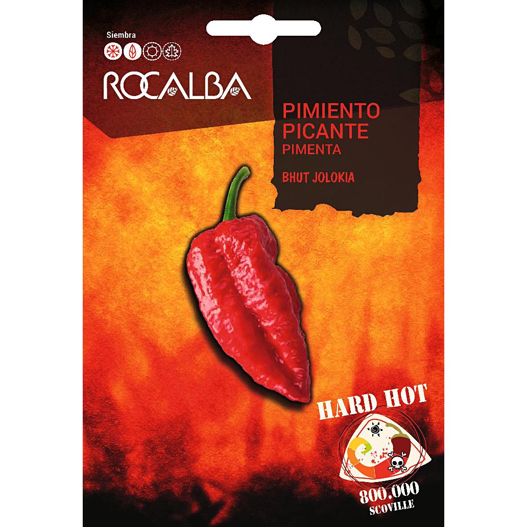 Bhut Jolokia Rocalba Hot Pepper Seeds