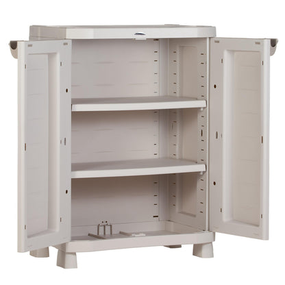 Halber Schrank 70 cm Space Saver Plastiken Beige (überholt)