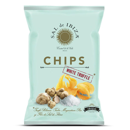 Kartoffelchips mit weißem Trüffel aus Ibiza-Salz, 125 g