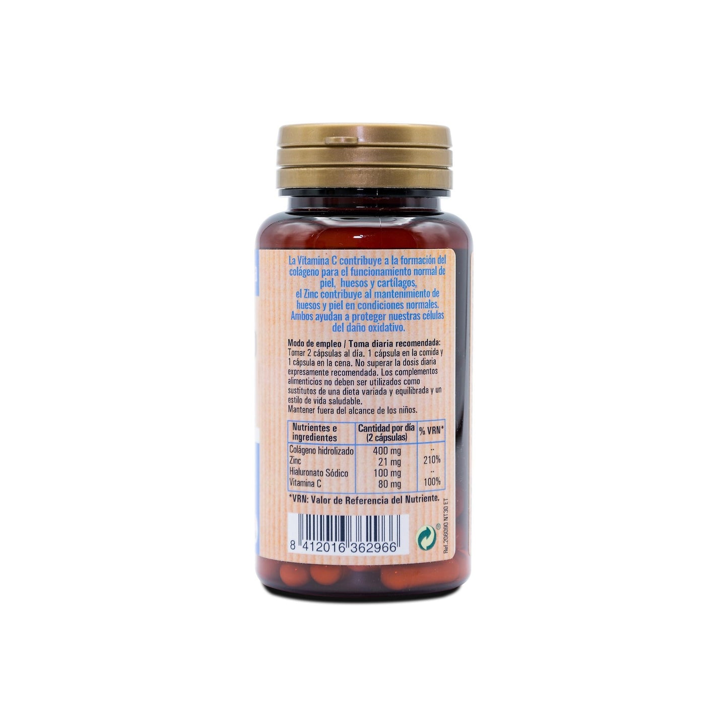 Kolagen + kwas hialuronowy + witamina C + cynk, 30 kapsułek NaturTierra