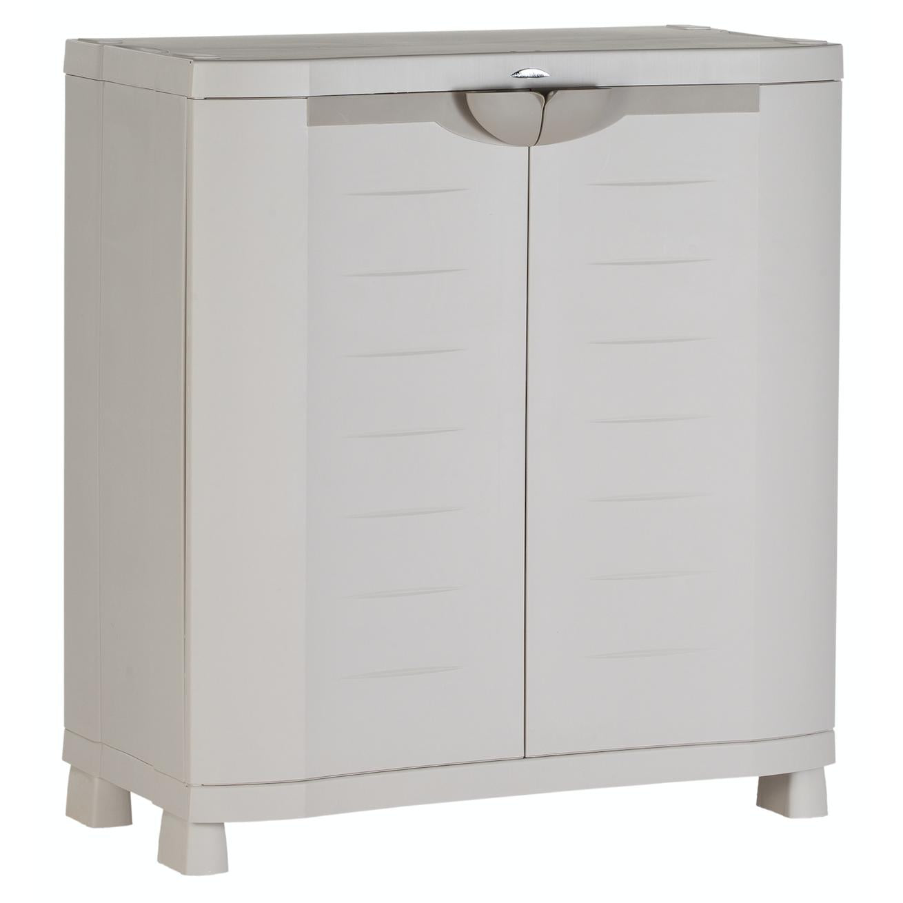 Halbschrank 90 cm Space Saver Plastiken Beige (überholt)